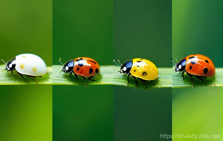 레이디버그가 주는 교훈 - The Industrious Garden Guardian**
A vibrant, high-definition macro photograph captures a cluster of ... 레이디버그가 주는 교훈 - The Industrious Garden Guardian**
A vibrant, high-definition macro photograph captures a cluster of ...